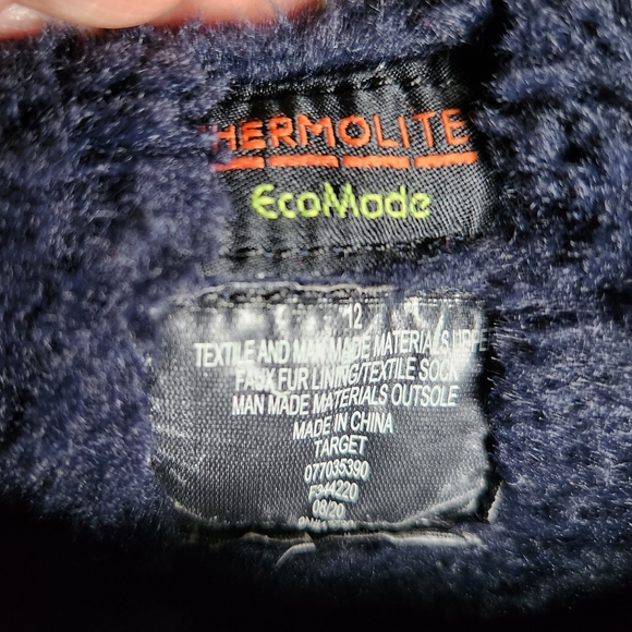 Cat & Jack Gray and Blue Kids Boots - Picture 9 of 10